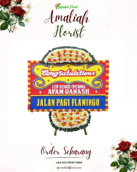 Sewa Papan Bunga Pondok Ungu